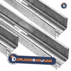 👉 Los montantes reforzados de 35 mm son piezas esenciales para levantar cielorrasos firmes y seguros, además de ser una solución ideal para fabricar estanterías resistentes y muebles multimedia de larga duración.