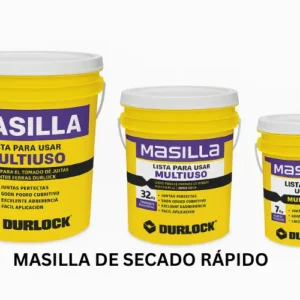 masillas durlock multiuso listas para usar de 32 kg 18 kg y 7 kg para juntas y terminaciones en construcción en seco