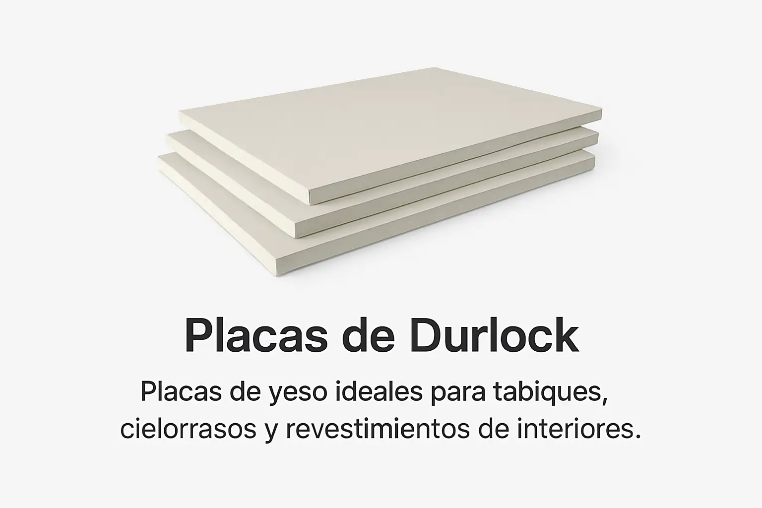 placas de durlock para construcción en seco
