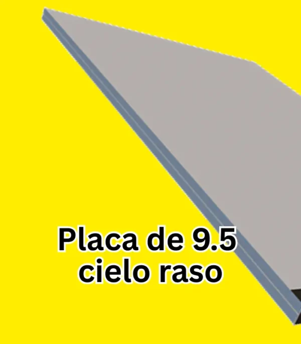 placa de yeso 9.5 mm para cielorraso en san juan